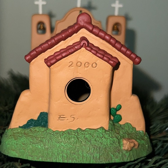 Hallmark Candlelight Services Series Ornament #3 Adobe Church.  EC - No Box SFH - Picture 4 of 10